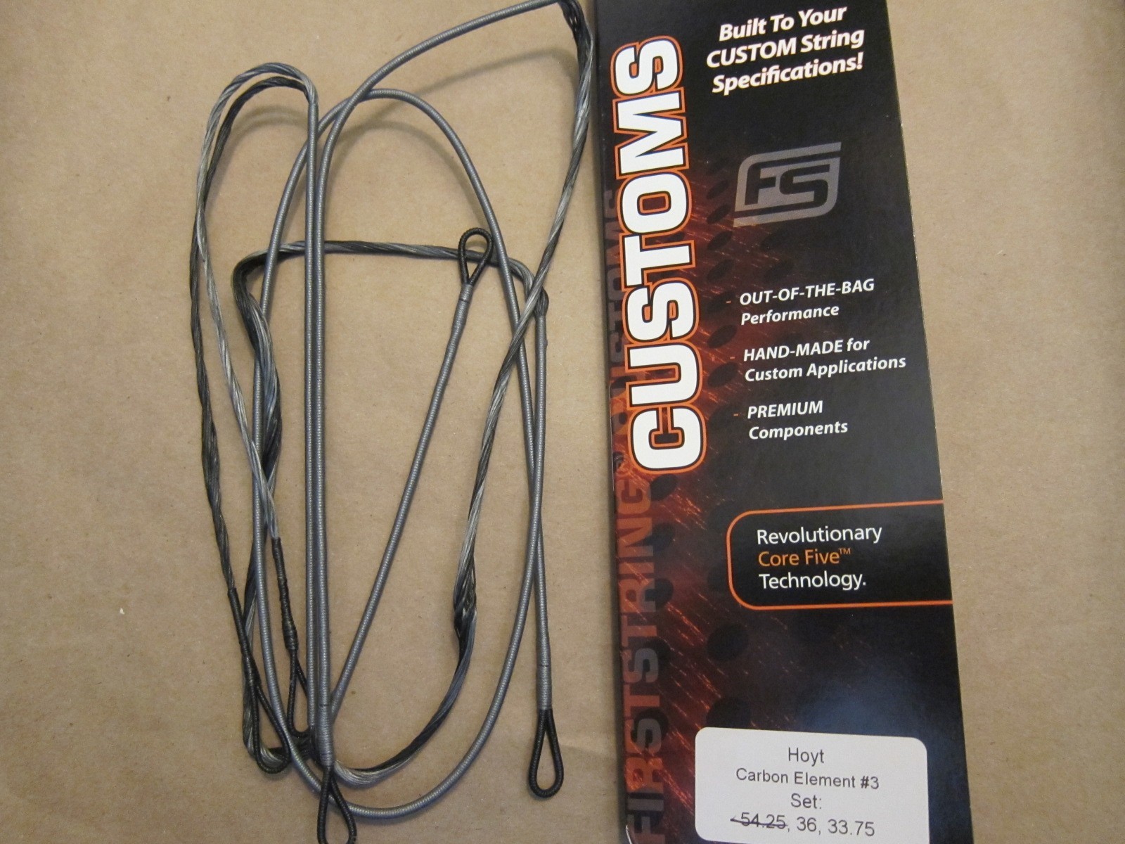 NEW Hoyt Carbon Element #3 String Set 36 & 33.75 First String Cables ONLY!!