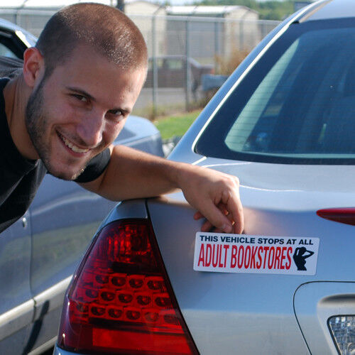 4 Prank Car Magnets - I Love Porn, Closet Queen, Adult Bookstores, etc  FUNNY!!!