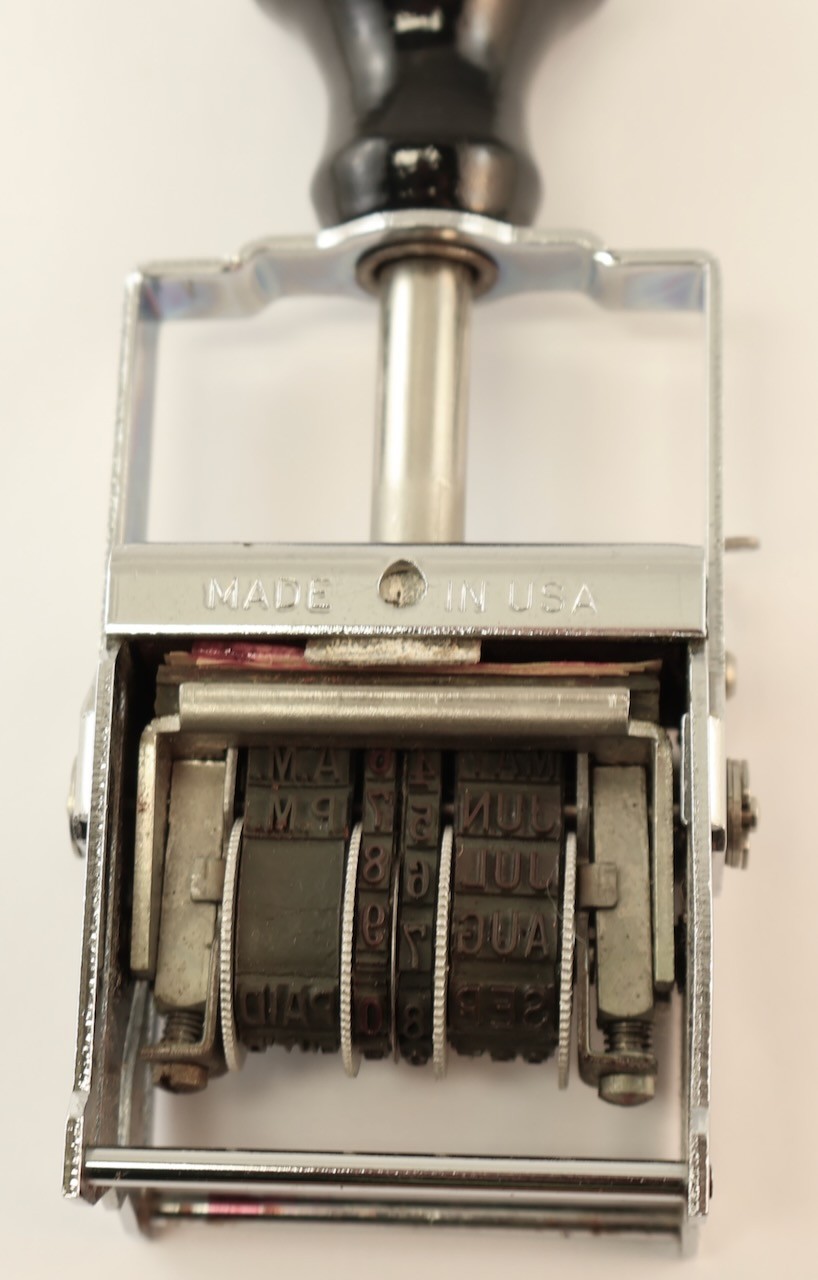 3 Pc. Date Number Stamping System Items / Bates Royall Sure-Rite Eagle Zephyr