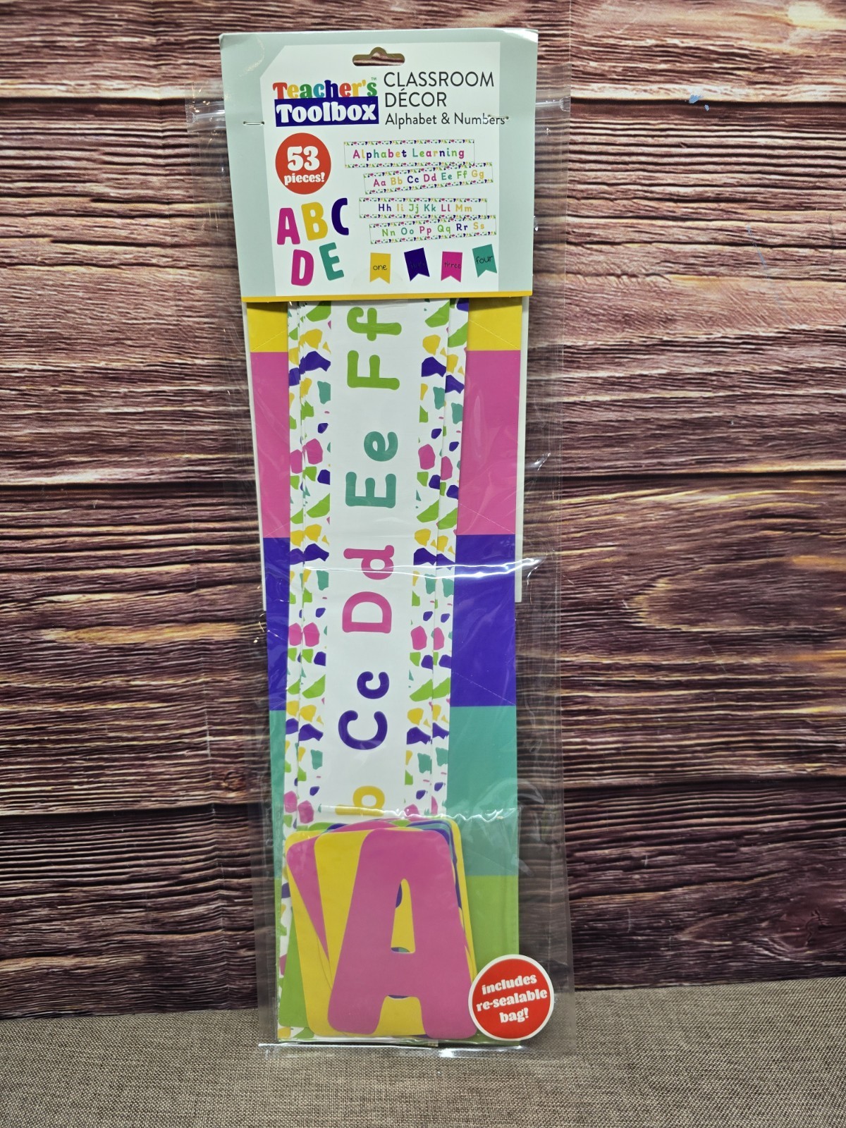 *New* Teachers Toolbox Alphabet And Numbers Classroom Decor 53 Pieces