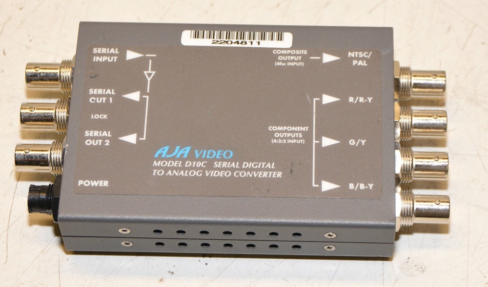 AJA Video D10C Serial Digital to Analog Video Converter