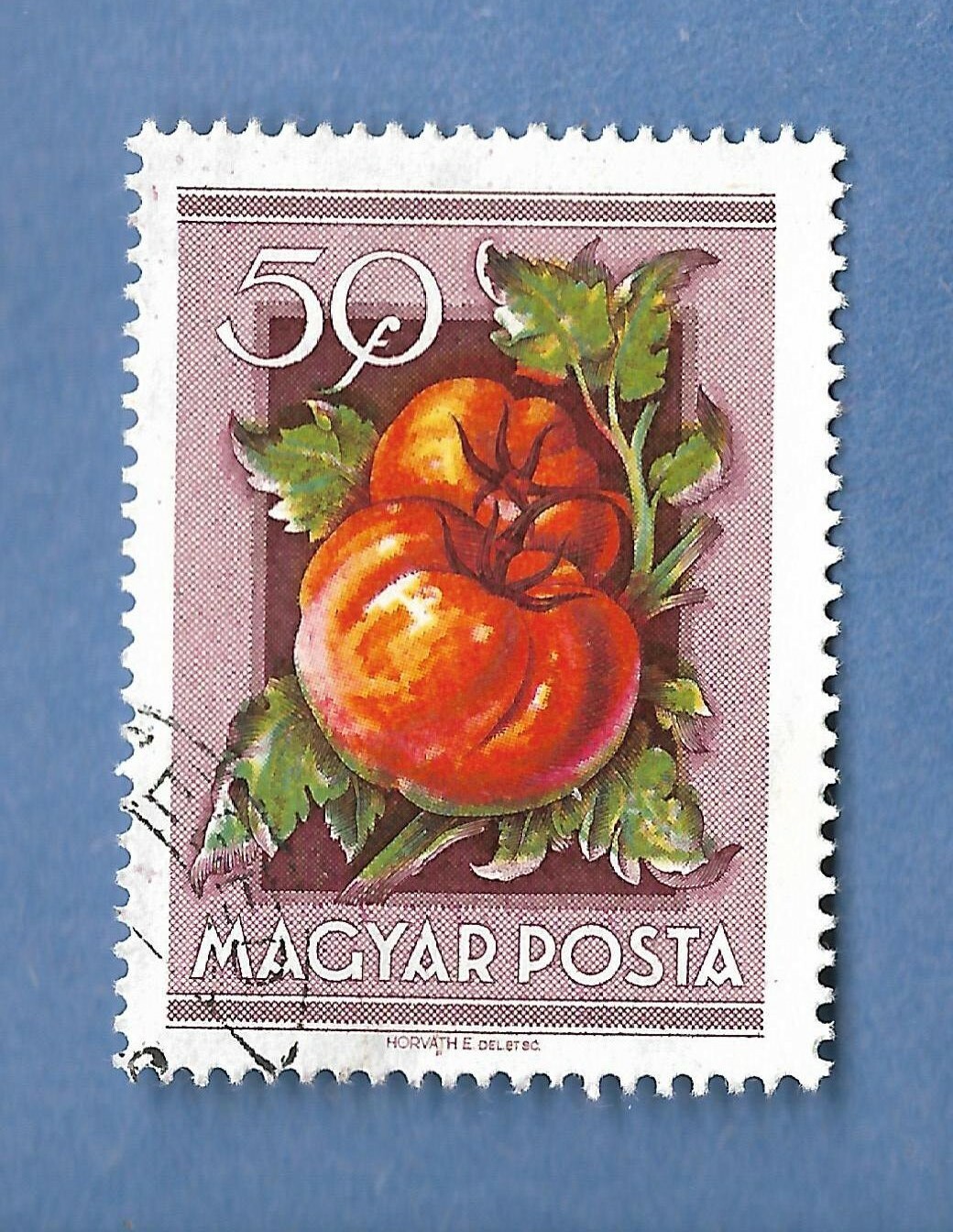 BSC HUNGARY PLANTUSED TOMOTOE POSTAGE STAMP