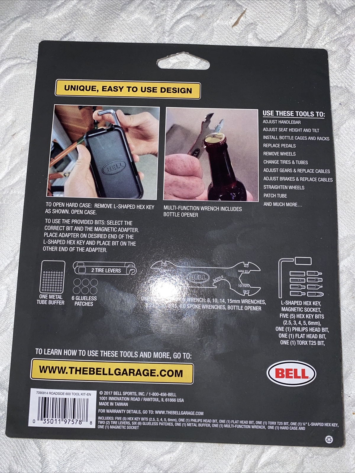 BELL Bicycle Compact Tool Kit & U-Lock Set