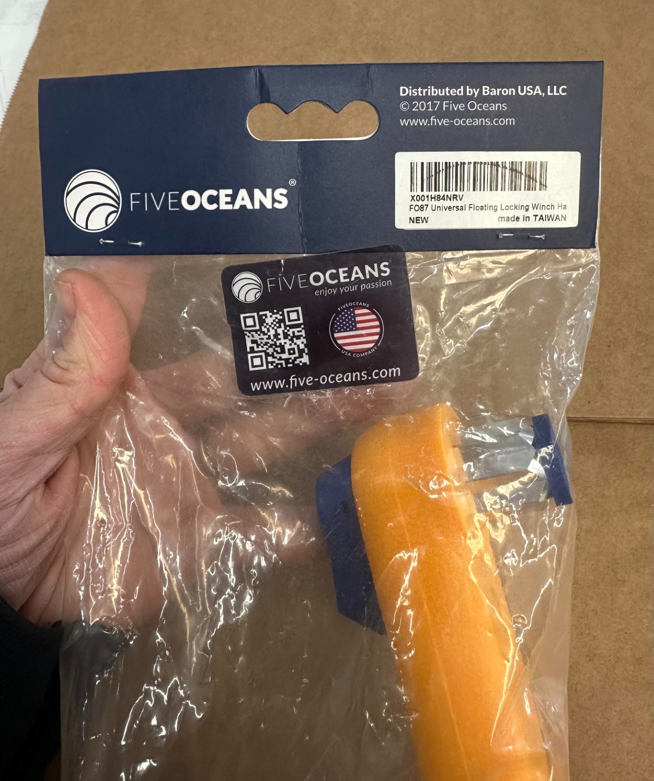 FIVE OCEANS 10 in Universal Floating Locking Winch Handle Five Oceans FO87