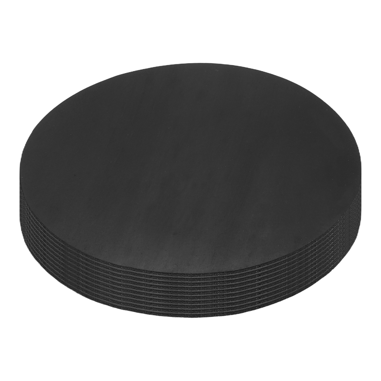 10Pcs Non Slip Furniture Pads, 100x1.3mm Round Rubber Furniture Grippers, Black