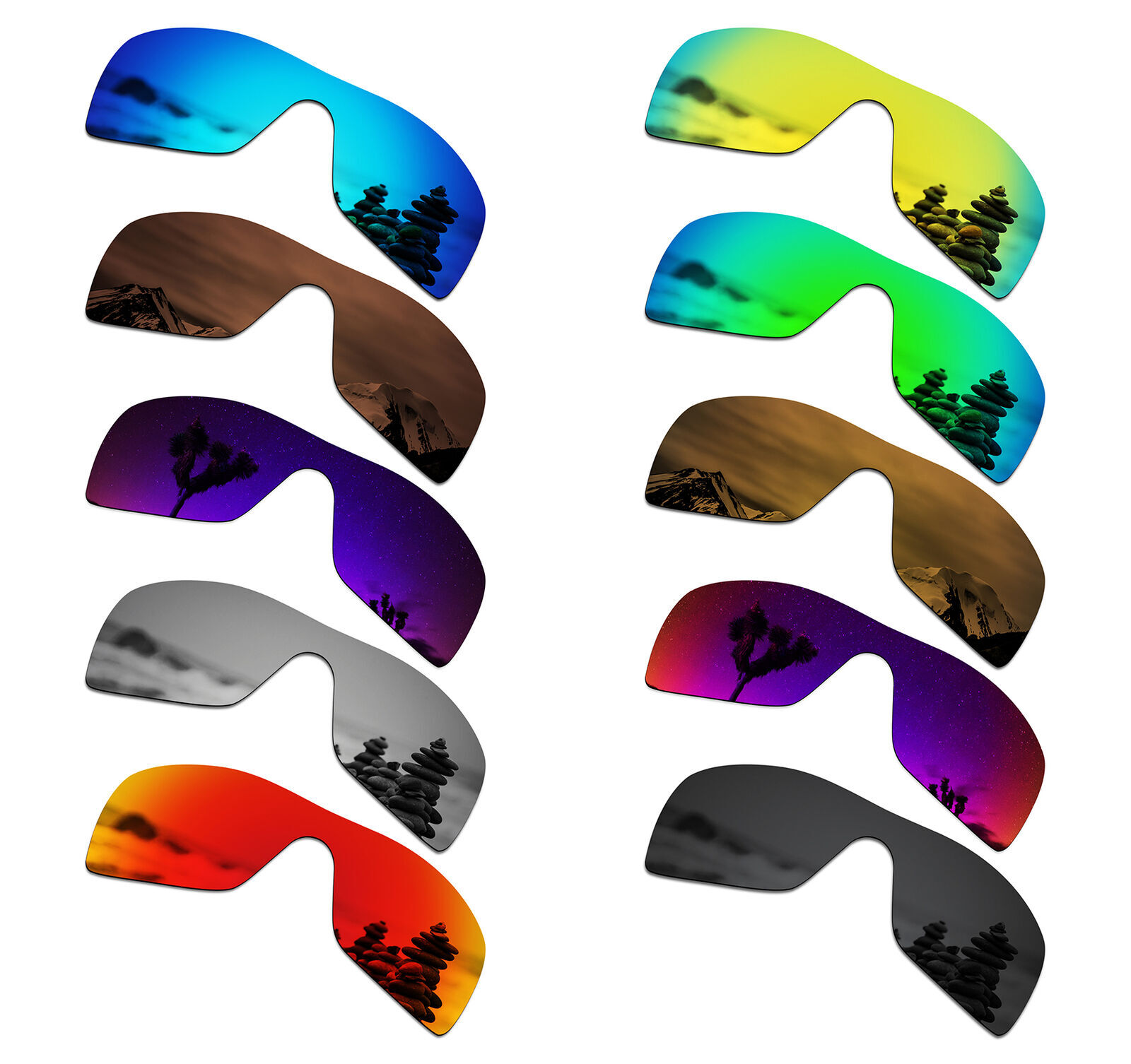 SmartVLT Polarized Replacement Lenses for-Oakley Batwolf OO9101 - Options