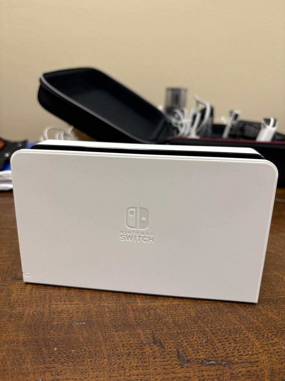 Nintendo Switch OLED Bundle w/ Dock, Joy-Cons (Gray), + Splatoon 2 & 1-2-Switch