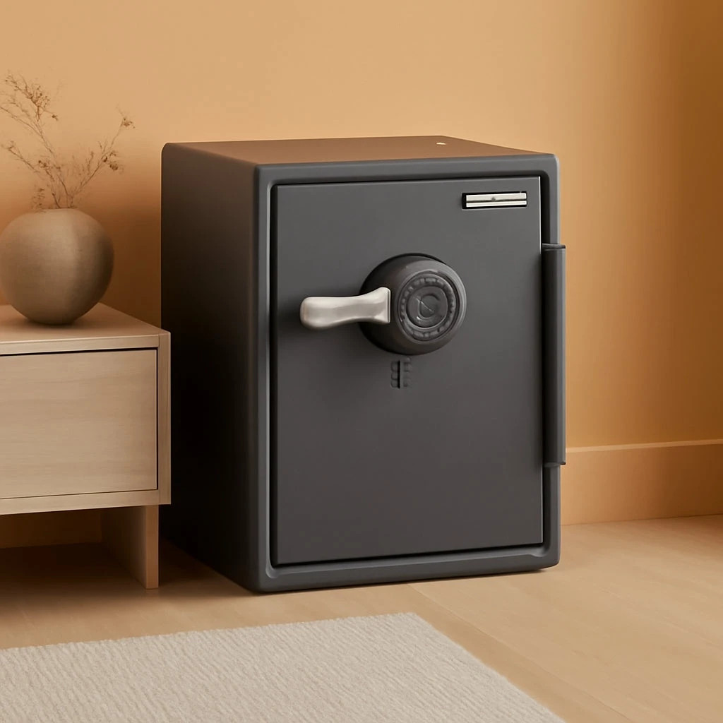 DEAL HOT HOT DEAL ! Gray Steel Safe with Digital Keypad Lock For Home Use !!!
