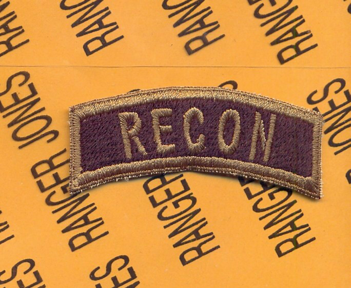 US ARMY RECON Infantry Cavalry OD Green BDU ~2.5" tab patch c/e