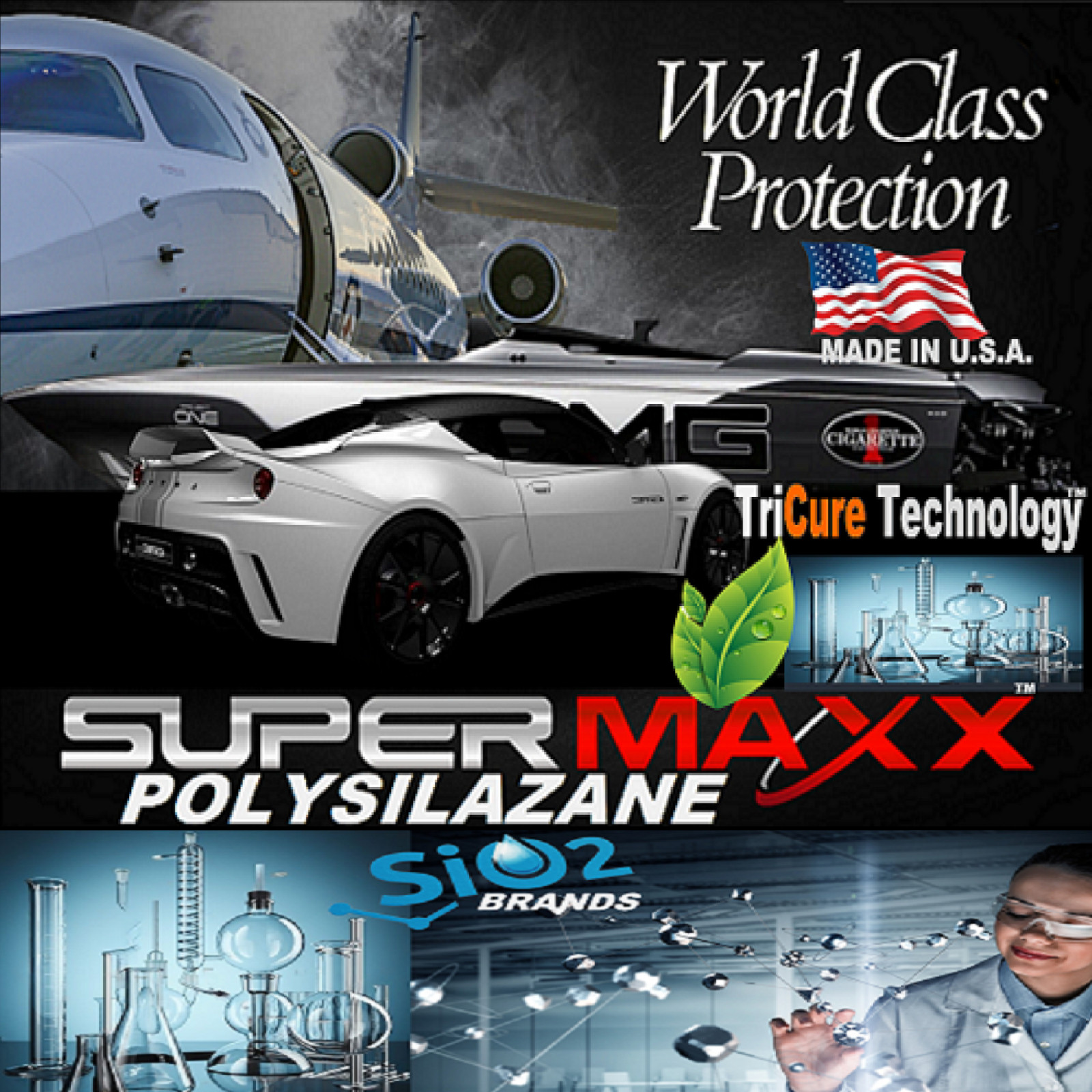 CERAMIC CAR COATING POLYSILAZANE TRICURE TECHNOLOGY "5 YR PAINT PROTECTION" -KIT