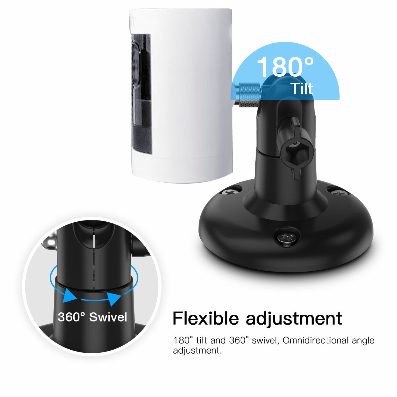 HOLACA Wall Mount for Ring Stick Up Cam Battery/ Elite HD Security Camera 3pack