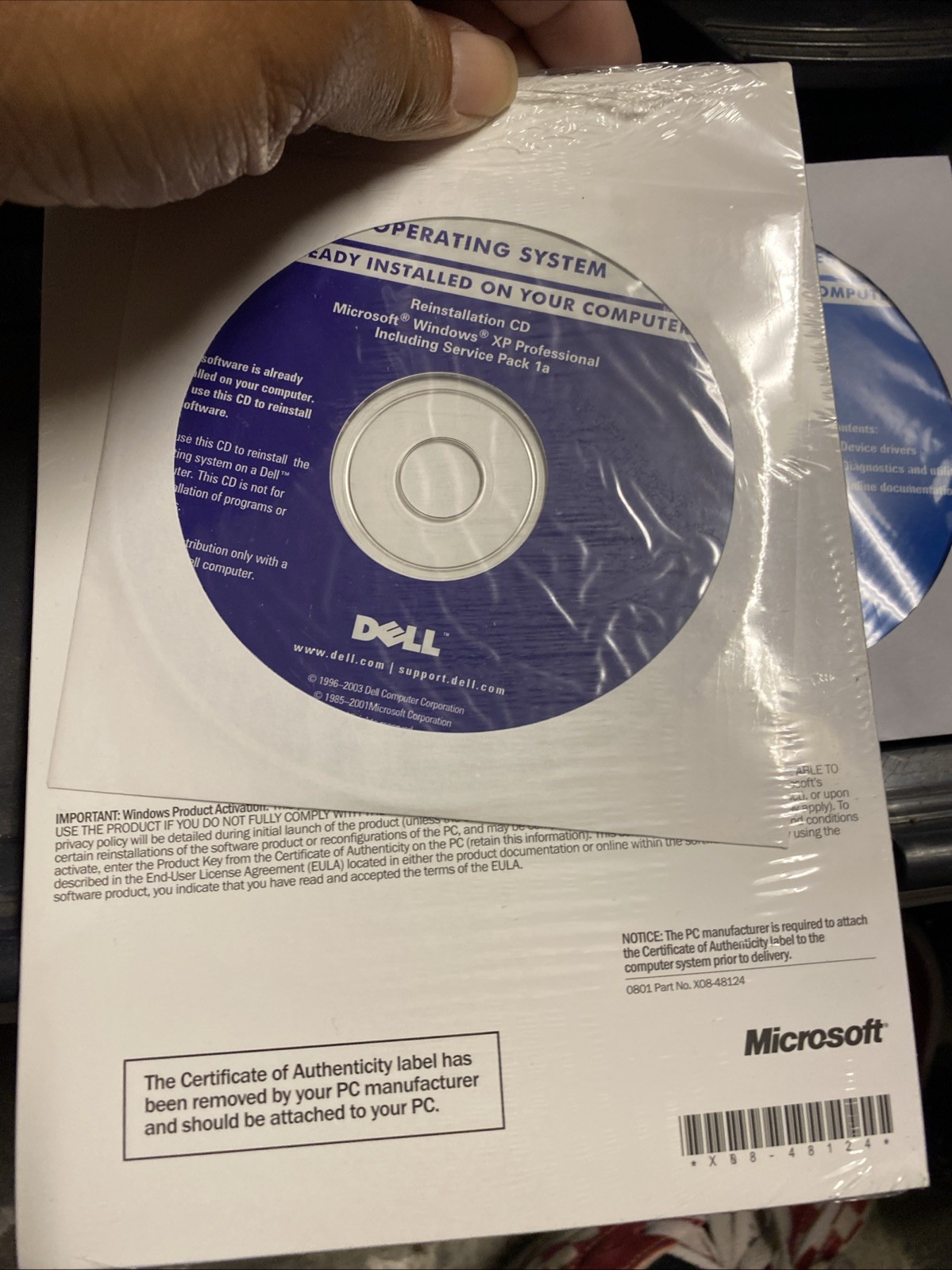 Dell Resource CD Optiplex Drivers Utilities+windows XP professional Lot 2002-04