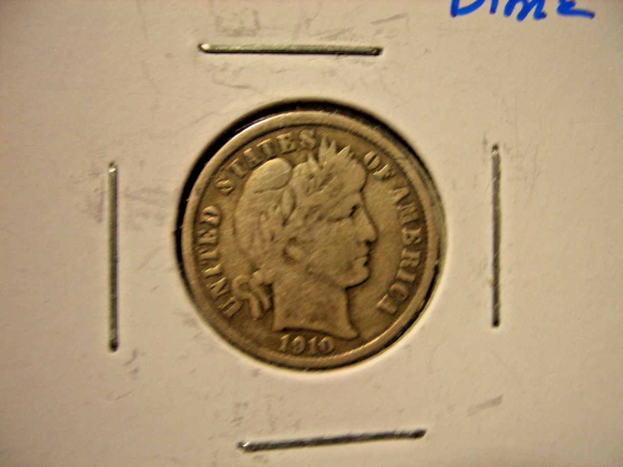 1910-S Barber Dime