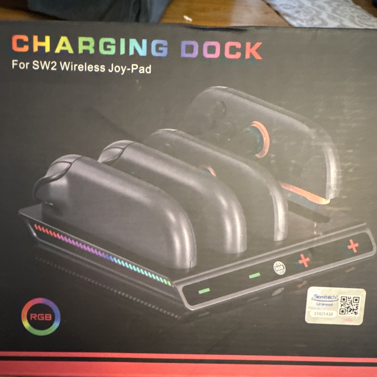 Semitech JCC300 Charging Dock for SW2 Wireless Joy-Pad USB-C RGB Black