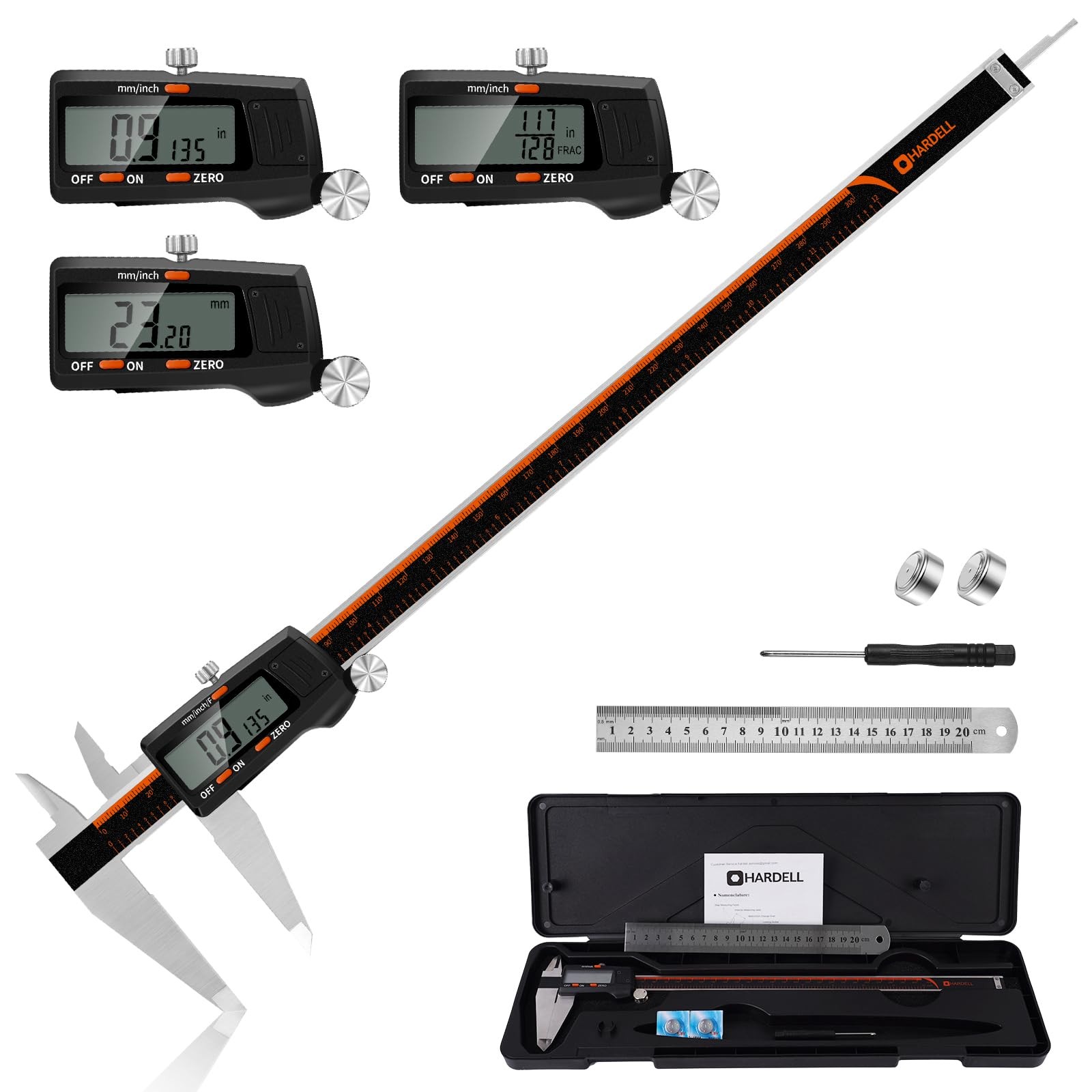 Digital Caliper 12 Inch,Caliper Measuring Tool with Large LCD Screen,Electron...