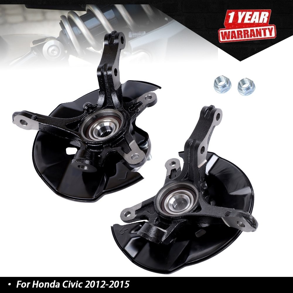 For Honda Civic 12-15 Steering Knuckle & Wheel Bearing Hub Assembly Left + Right