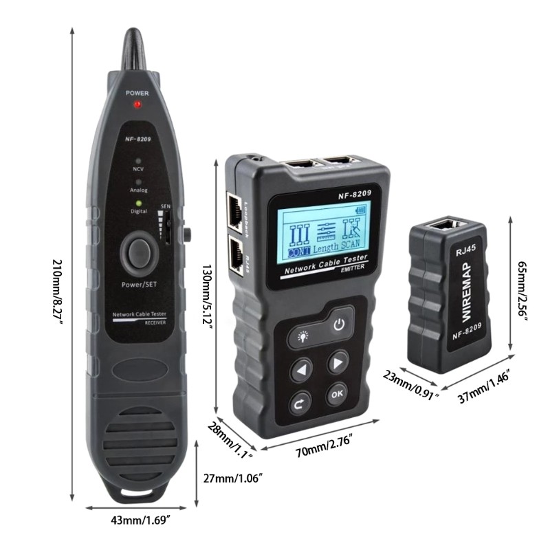 Multifunctional Wire Tracker Cable Tester Cable PoE Detector