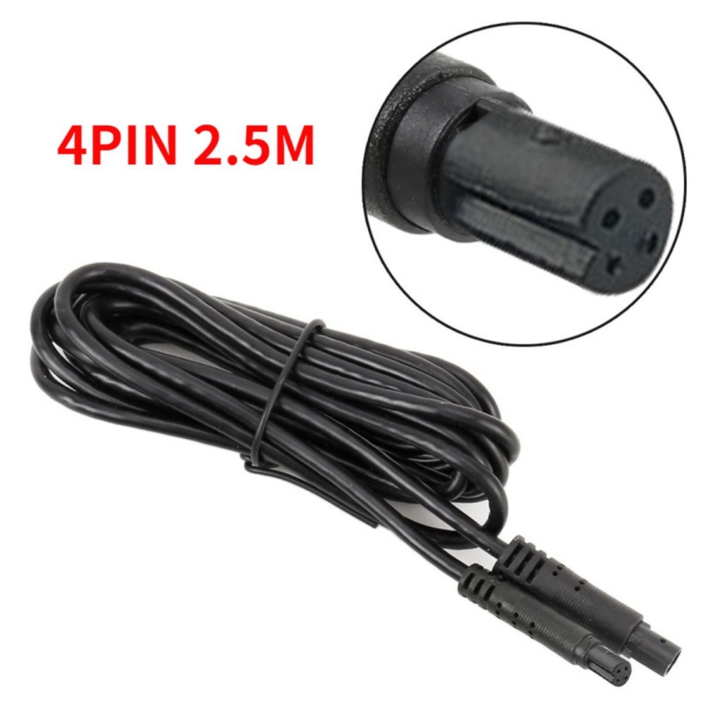 1x Dash Cam Reverse Camera, Car Recorder Cable 4Pin 2.5M Extension Cable Black