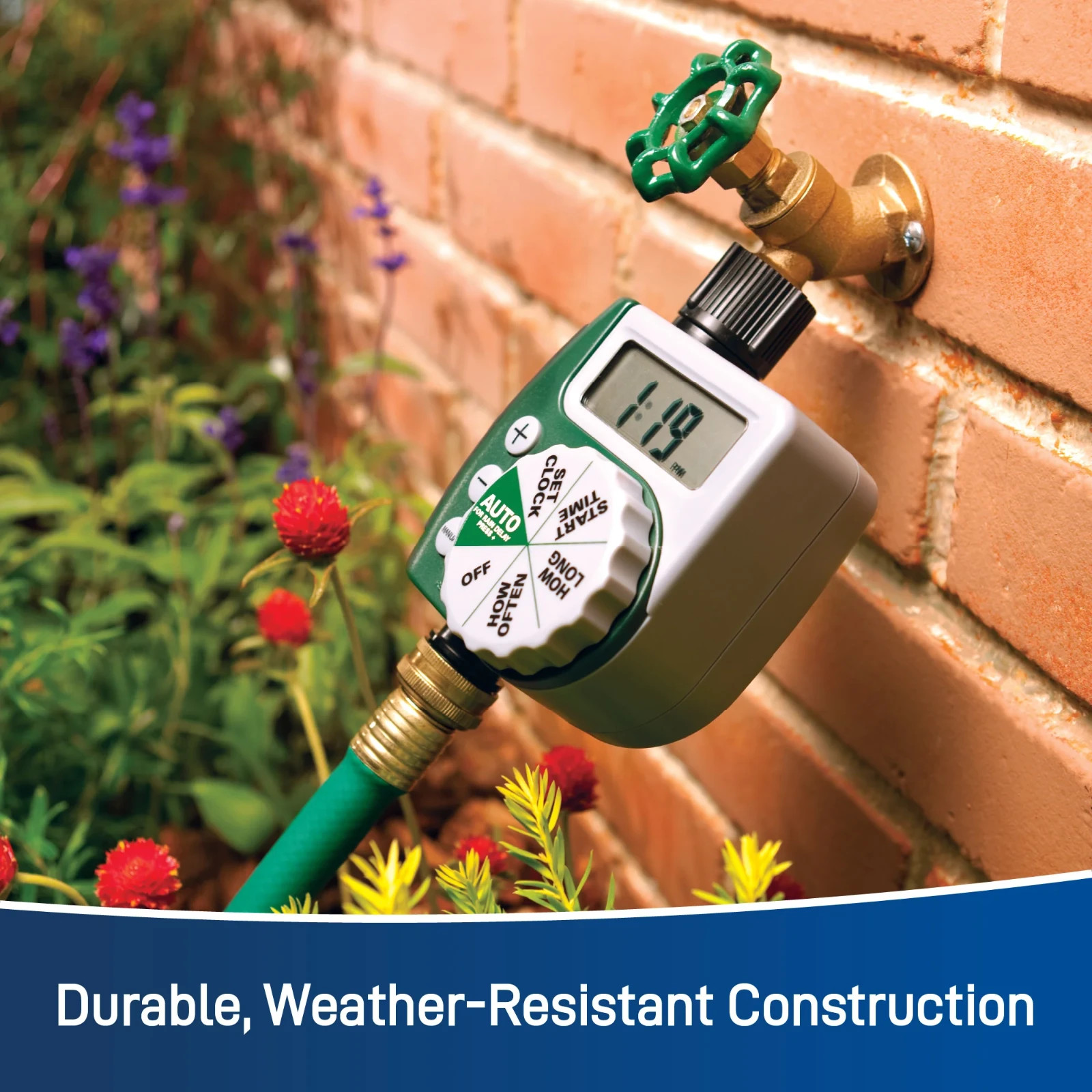 Orbit 62061, 1 Outlet Programmable Hose Faucet Timer - Green