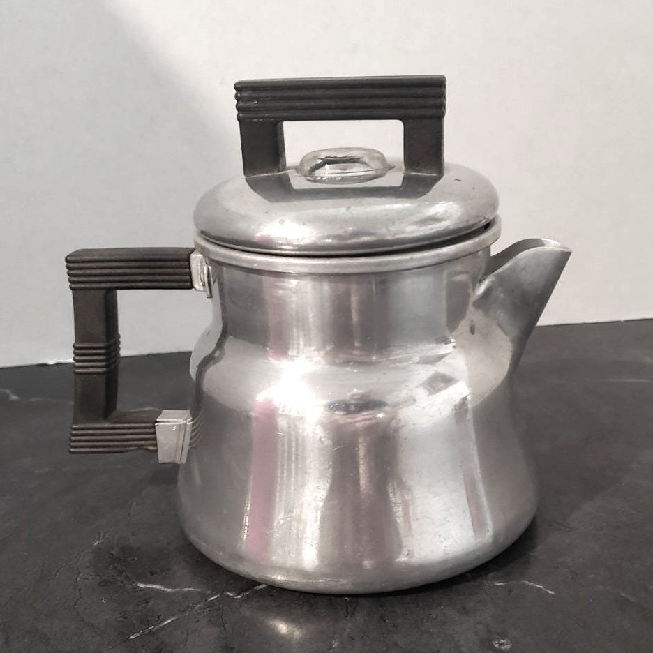 Vintage WEAR-EVER No. 3002 Aluminum 2 Cup Coffee Pot Percolator