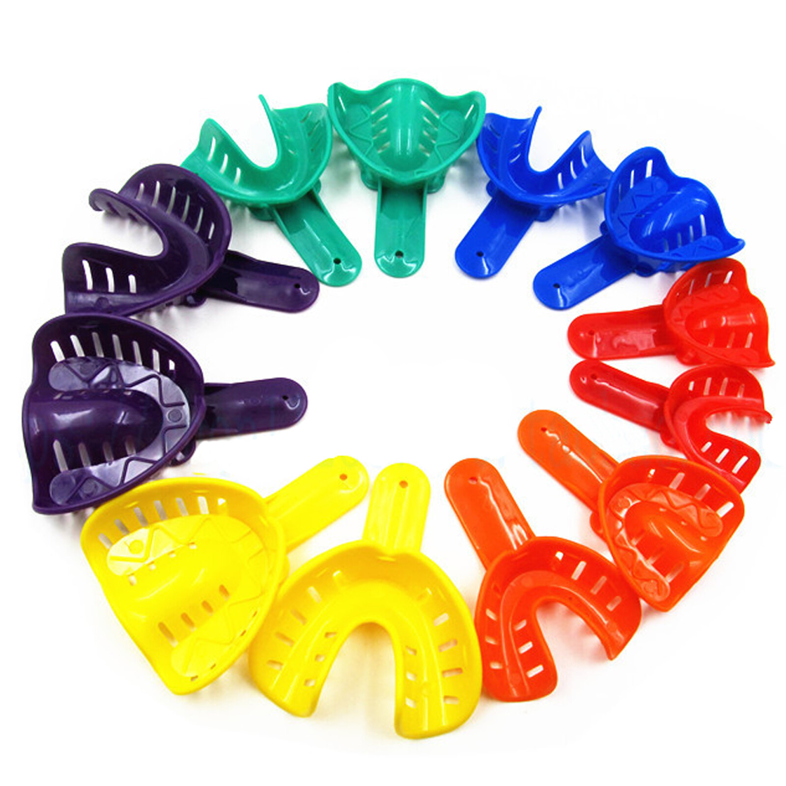 Dental Ortho Impression Trays Perforated Disposable for child/adult (12/bag)