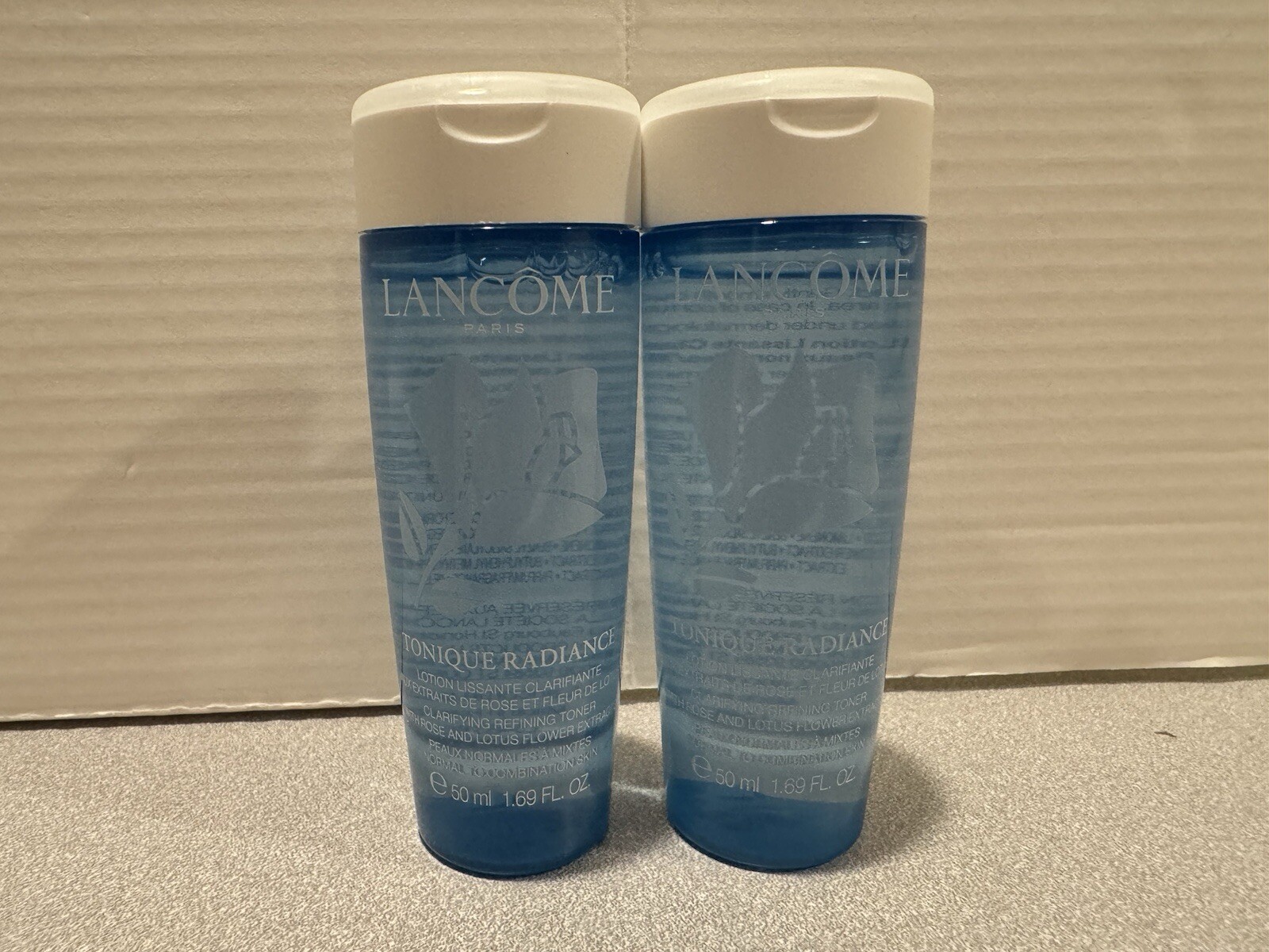 2x Lancome TONIQUE RADIANCE Clarifying Refining Toner 1.69oz Each Total 3.4oz