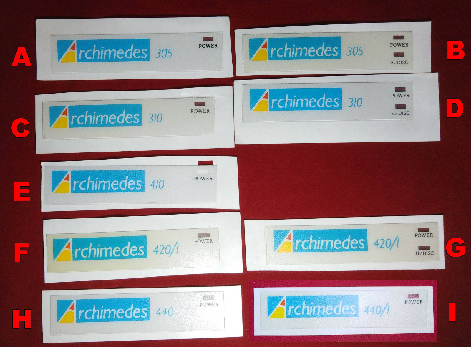ONE Acorn Archimedes A305 A310 A410 A420/1 A440 Case Decal/Sticker. You choose