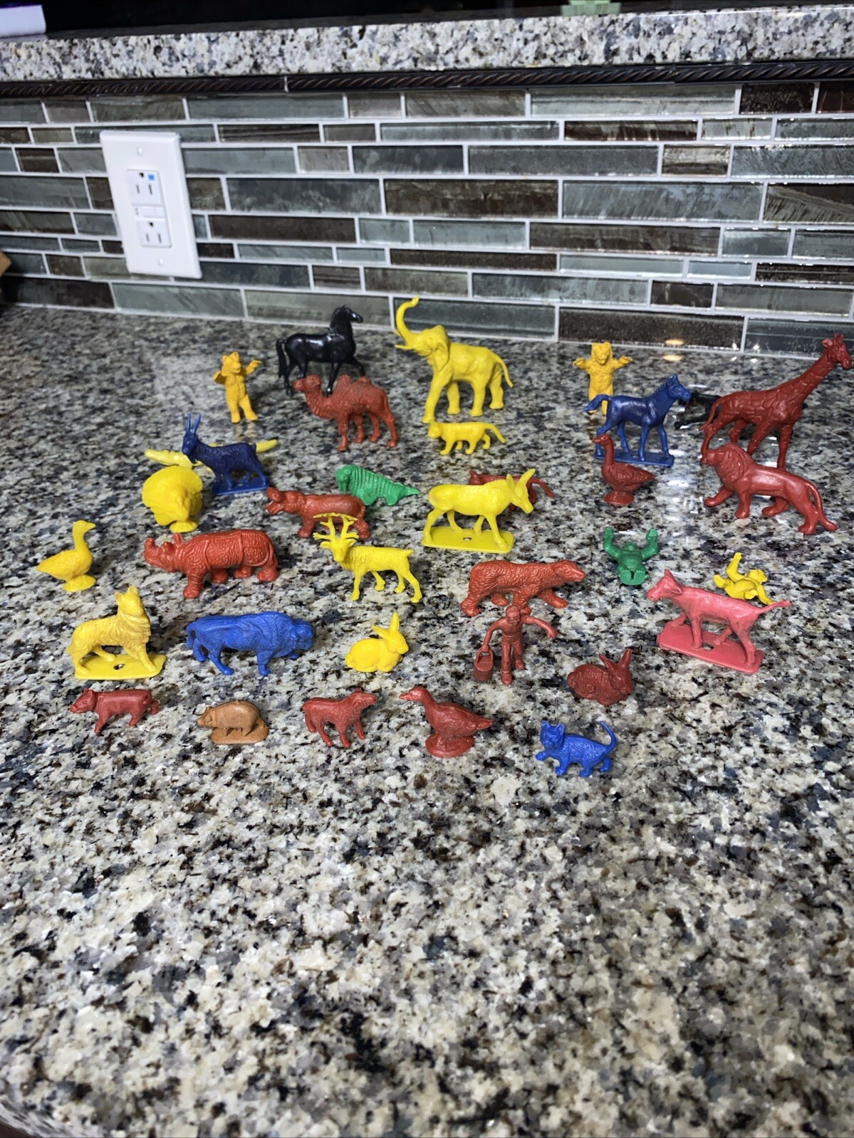 Lot Of 35 Vintage Farm And  Wild Animals Collection 60’s-70’s