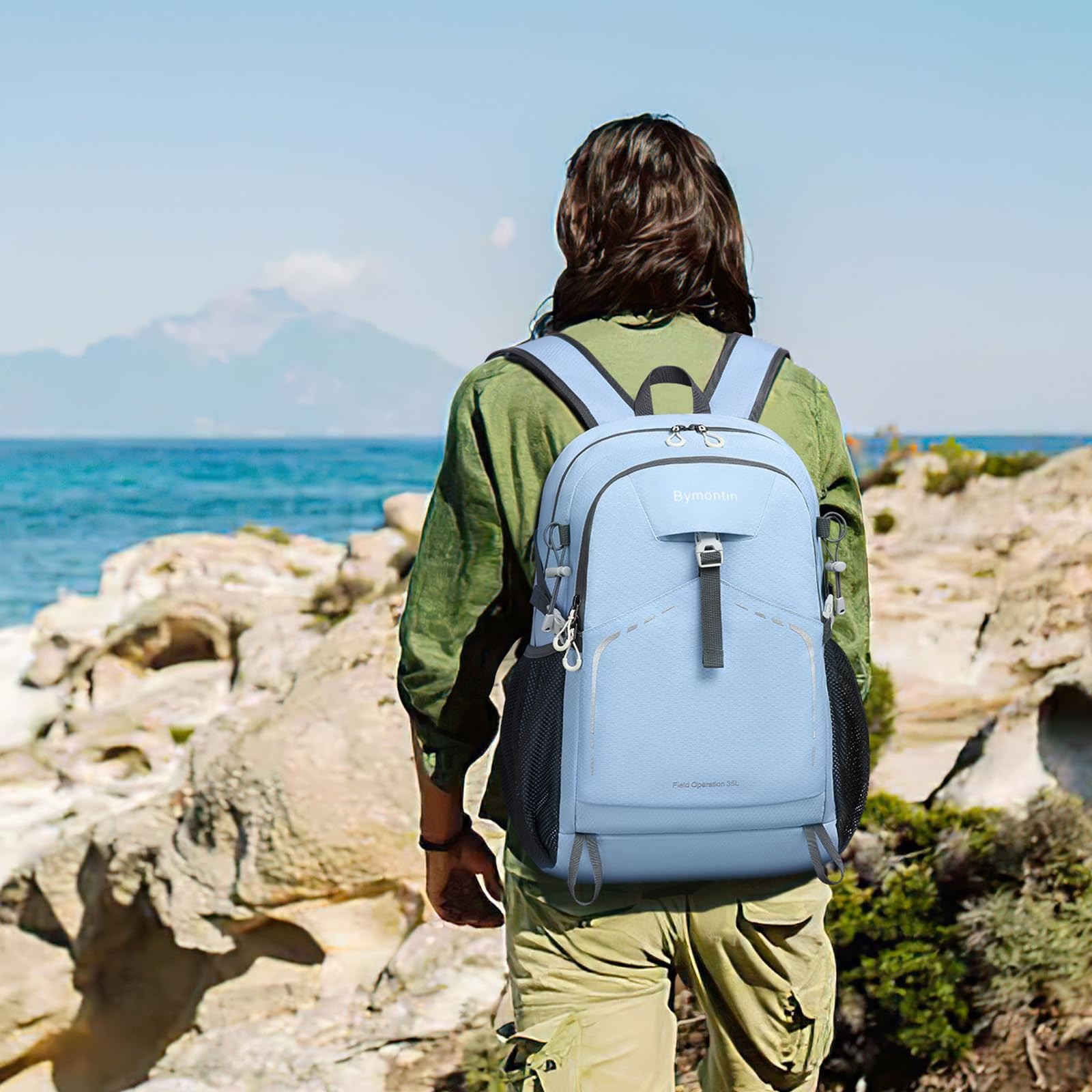 Bymontin 35L Lightweight Packable Backpack - Durable Foldable Daypack for Travel