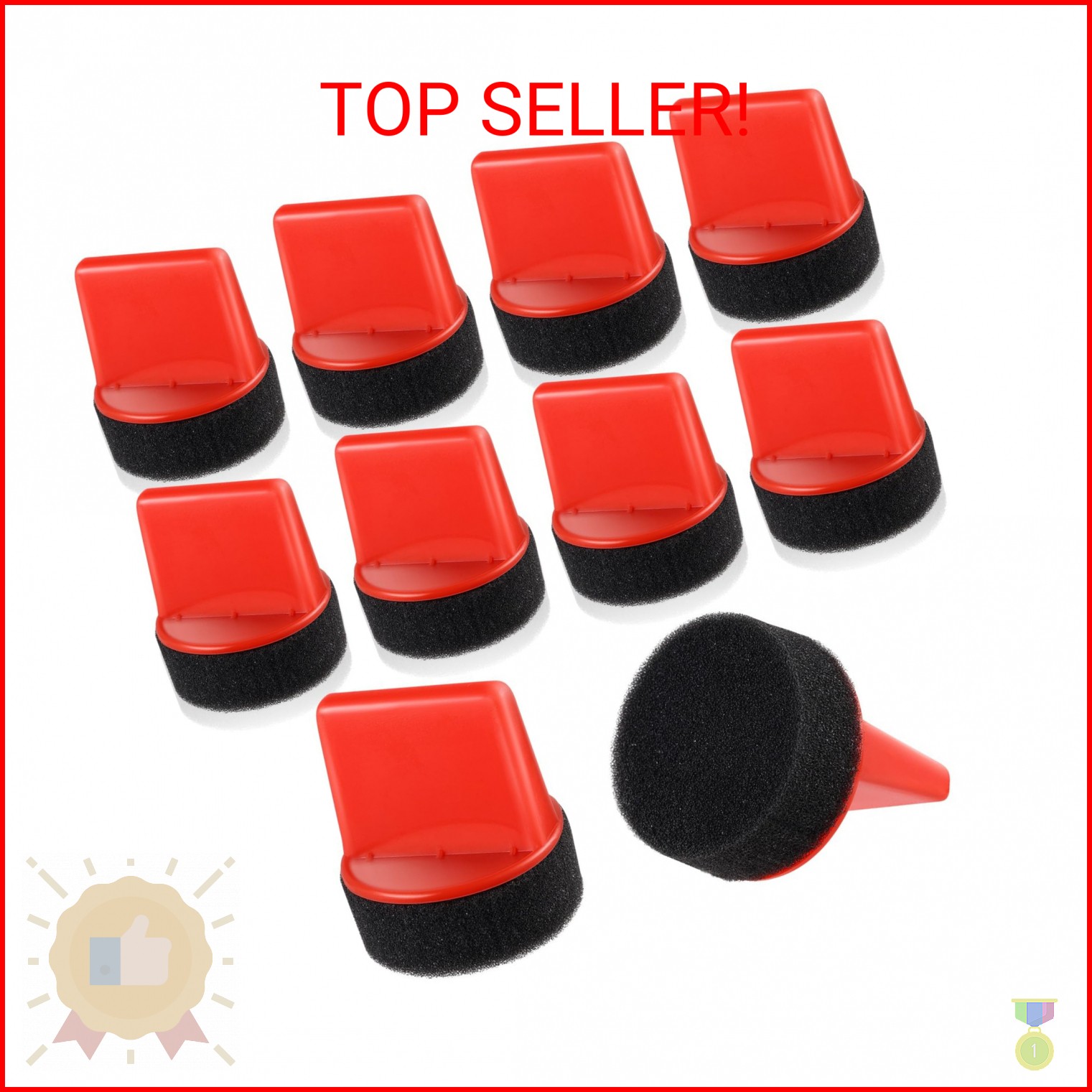 10 Pcs Shine Shoes Sponge Applicators Foam Dauber Shoe Polish Applicator Brush L