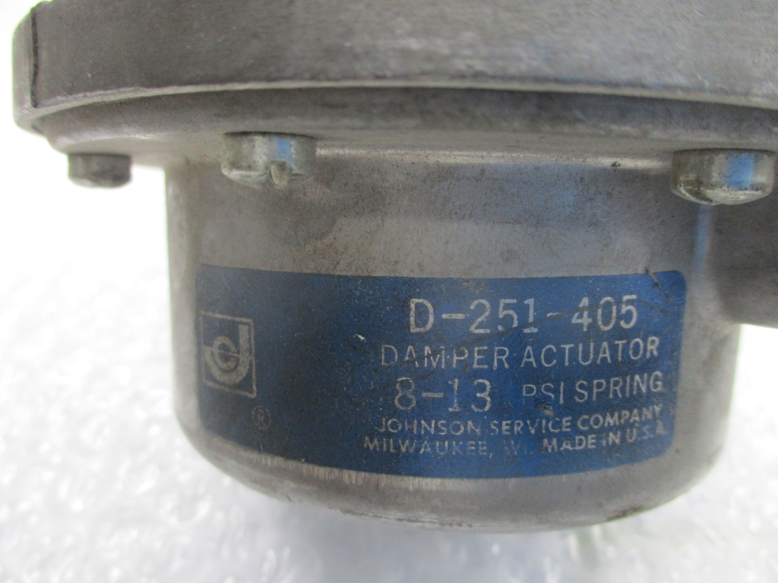 JOHNSON D-251-405 ACTUATOR DAMPER UNMP