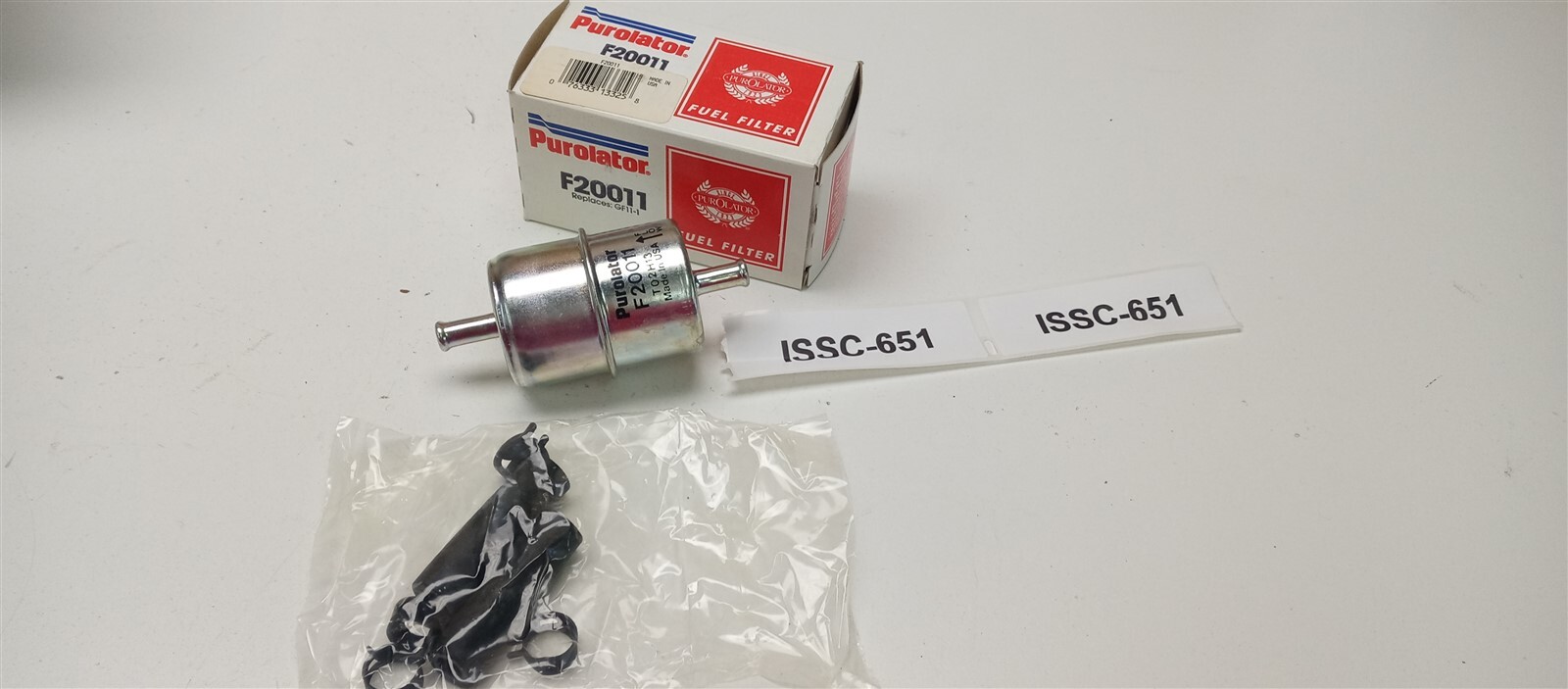 Purolator F20011 Inline Steel Fuel filter Kit 5/16" Tube New in Box