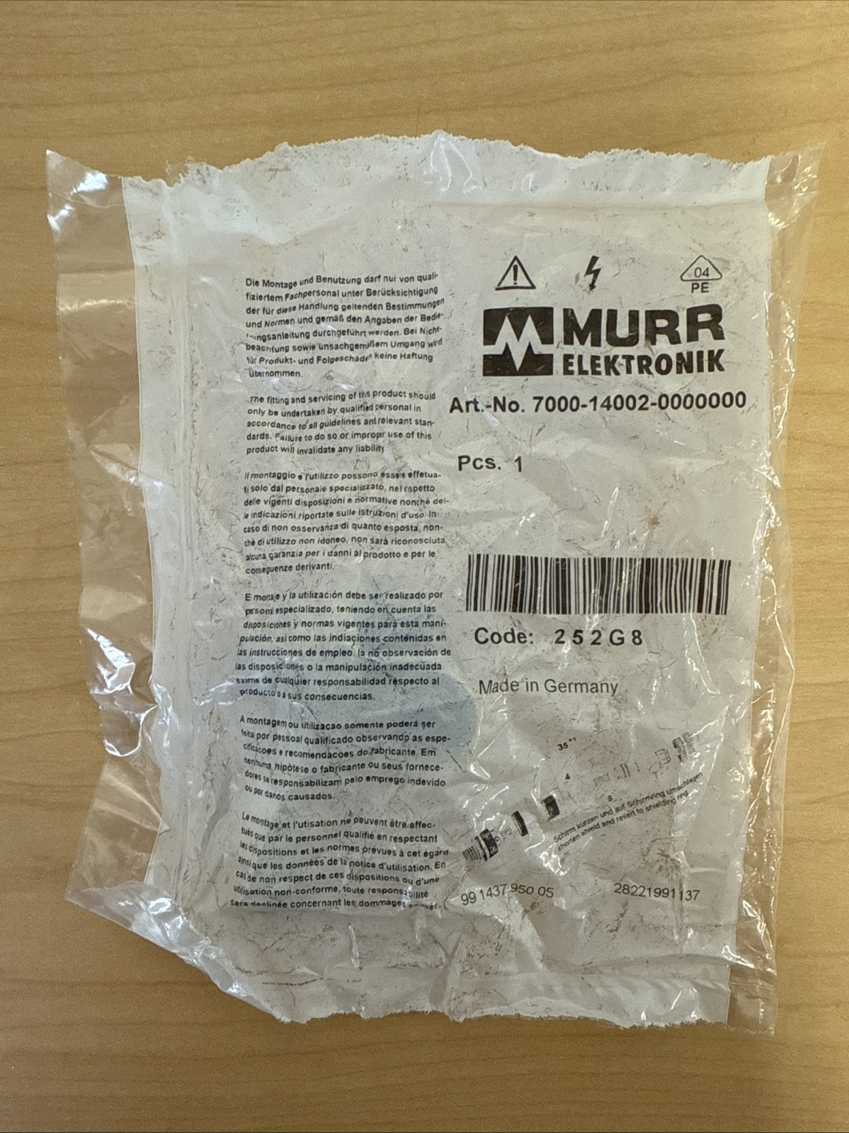 New! Murr Elektronik 7000-14002-0000000 Field Wireable 5-Pin Straight