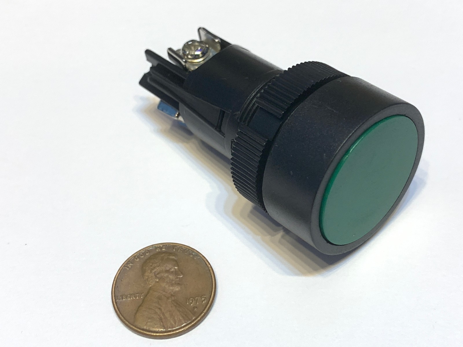 1 Piece Green Momentary PUSH BUTTON SWITCH normally open closed 22mm on off A11