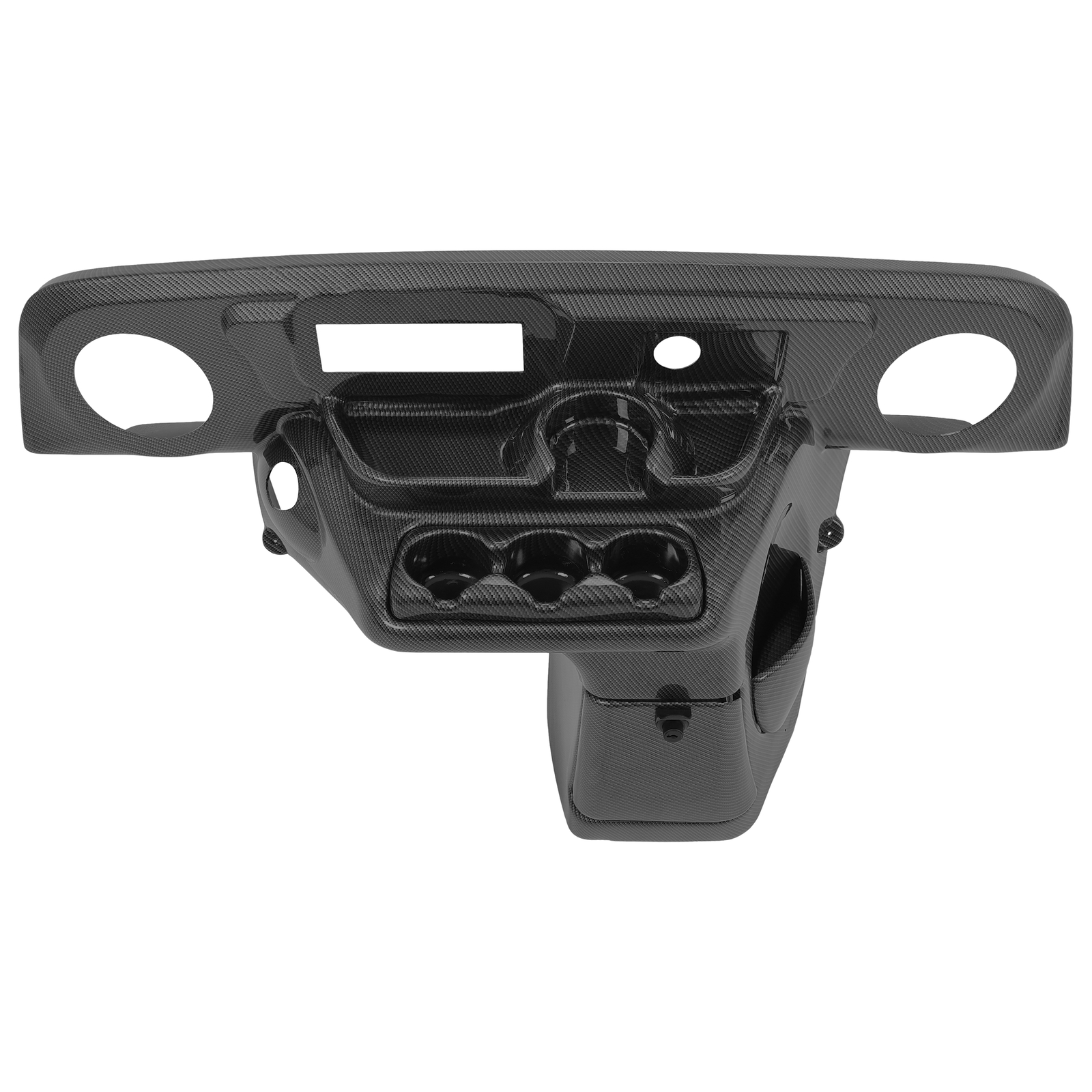 For EZGO TXT 1996-2013 Carbon Fiber Dash Cover with ABS Radio/Speaker Cutout