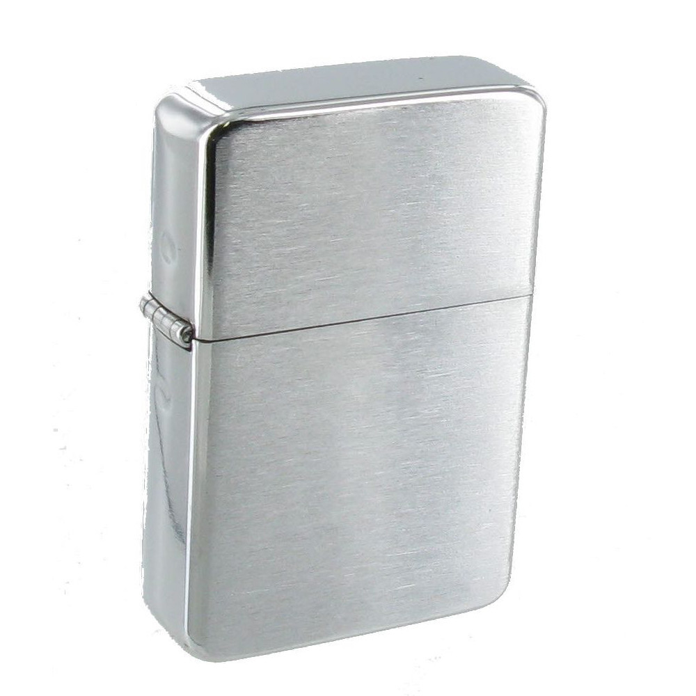 Star Brushed Chrome Petrol Lighter - Soft Flame