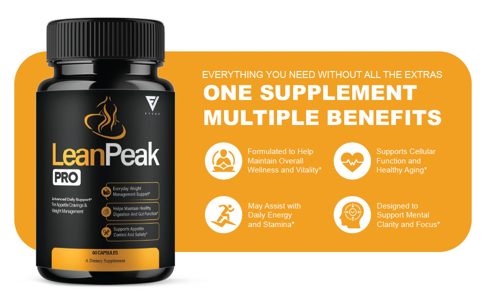 (5 Pack) Lean Peak Pro Capsules, LeanPeak Daily Formula Support (300 Capsules)