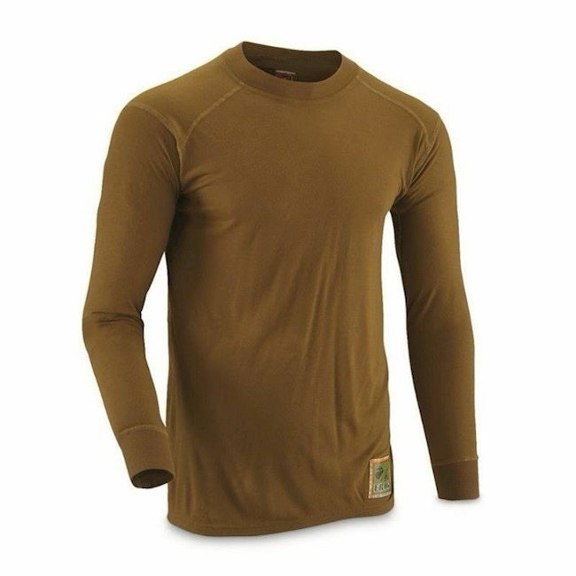 NEW USMC Coyote Brown FROG Silkweight Marines Shirt Long Sleeve Base Layer 3XL