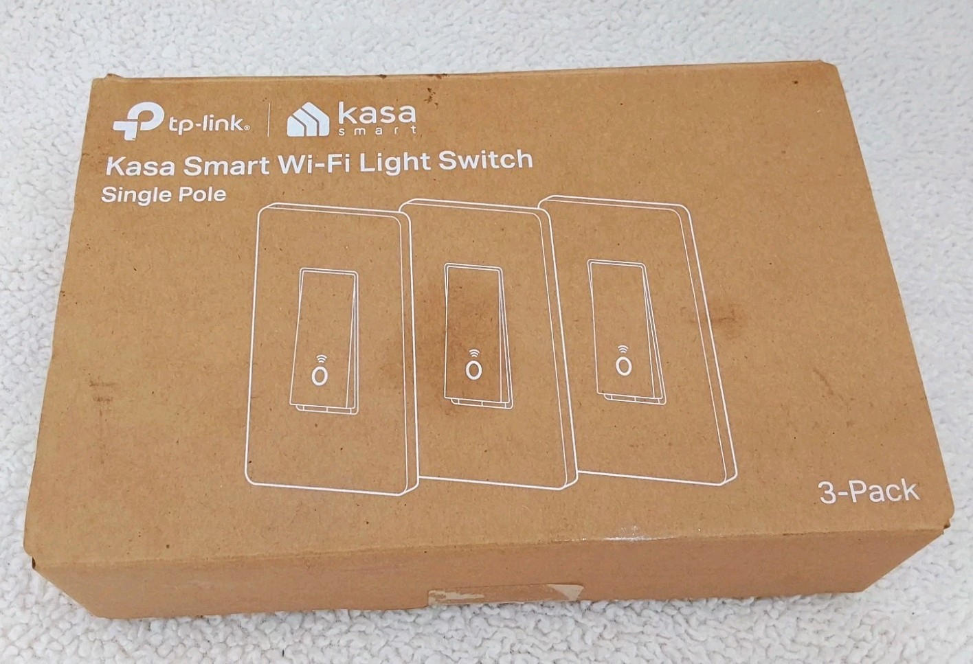 Tp-Link Kasa Smart Wi-Fi Light Switch HS200P3 3 Pack