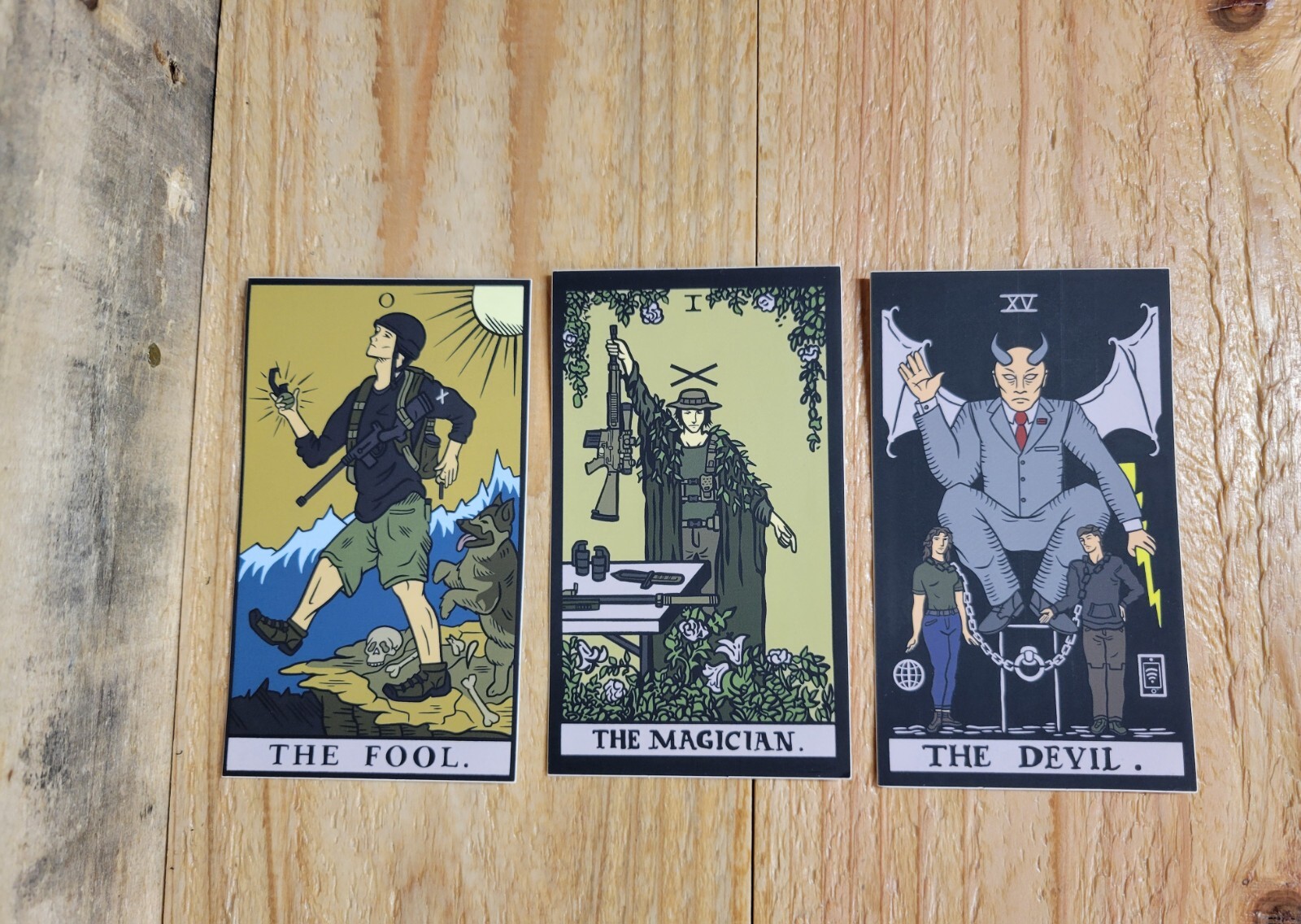 (5-Pack) Authentic TFD Sticker 'Tarot Collection' (Task Force Doomer, FOG, Supde