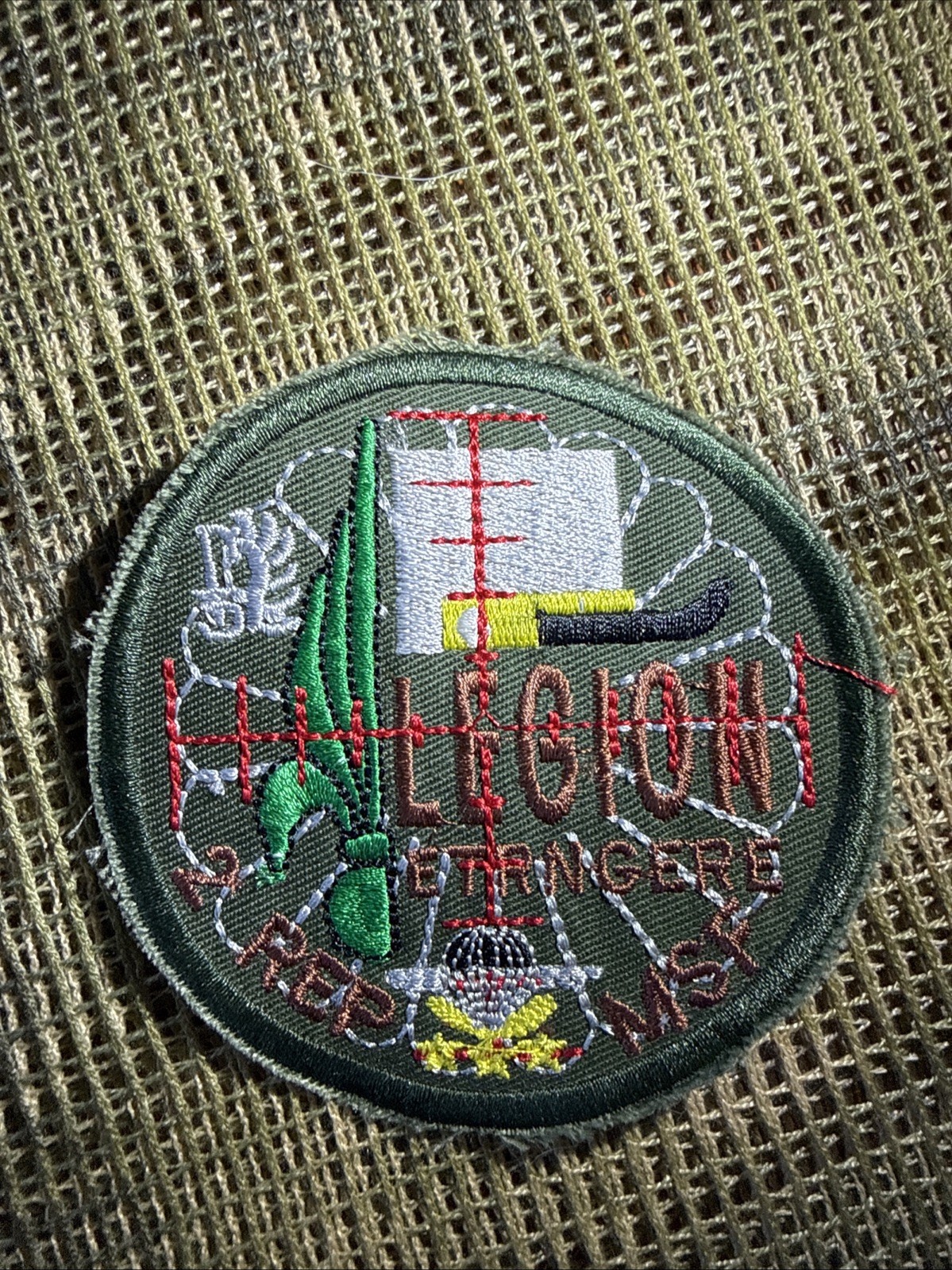 French Foreign Legion Unit Morale Patch -Sew On -Afghan Made