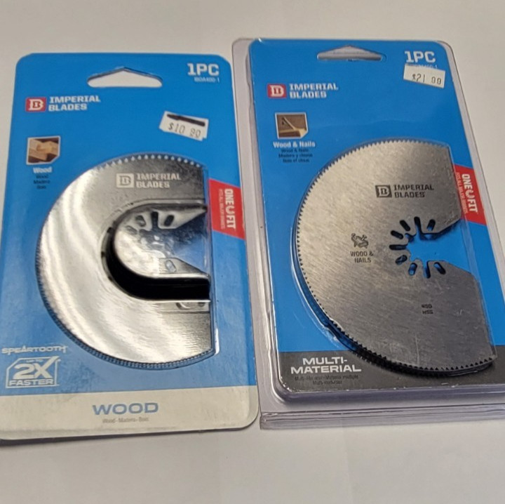 (2) Imperial Blades IBOA400-1, IBOA450-1 USA ONE FIT Wood & Wood with Nails