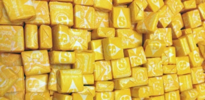 Starburst All Yellow – Lemon Bulk Fresh Chewy Candy 4oz, 8oz, 1lb, 2lb Bag