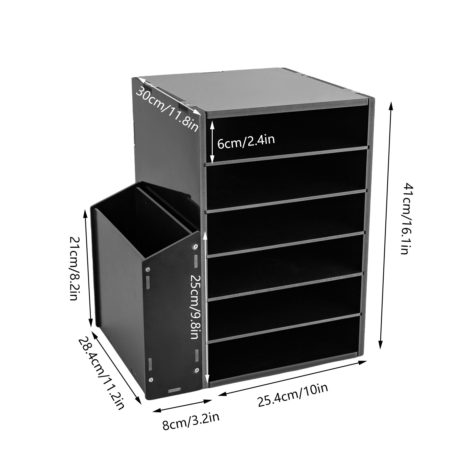 File Organizer PVC Board Letter Desktop Document Folder Office Tray Holder 6Tier