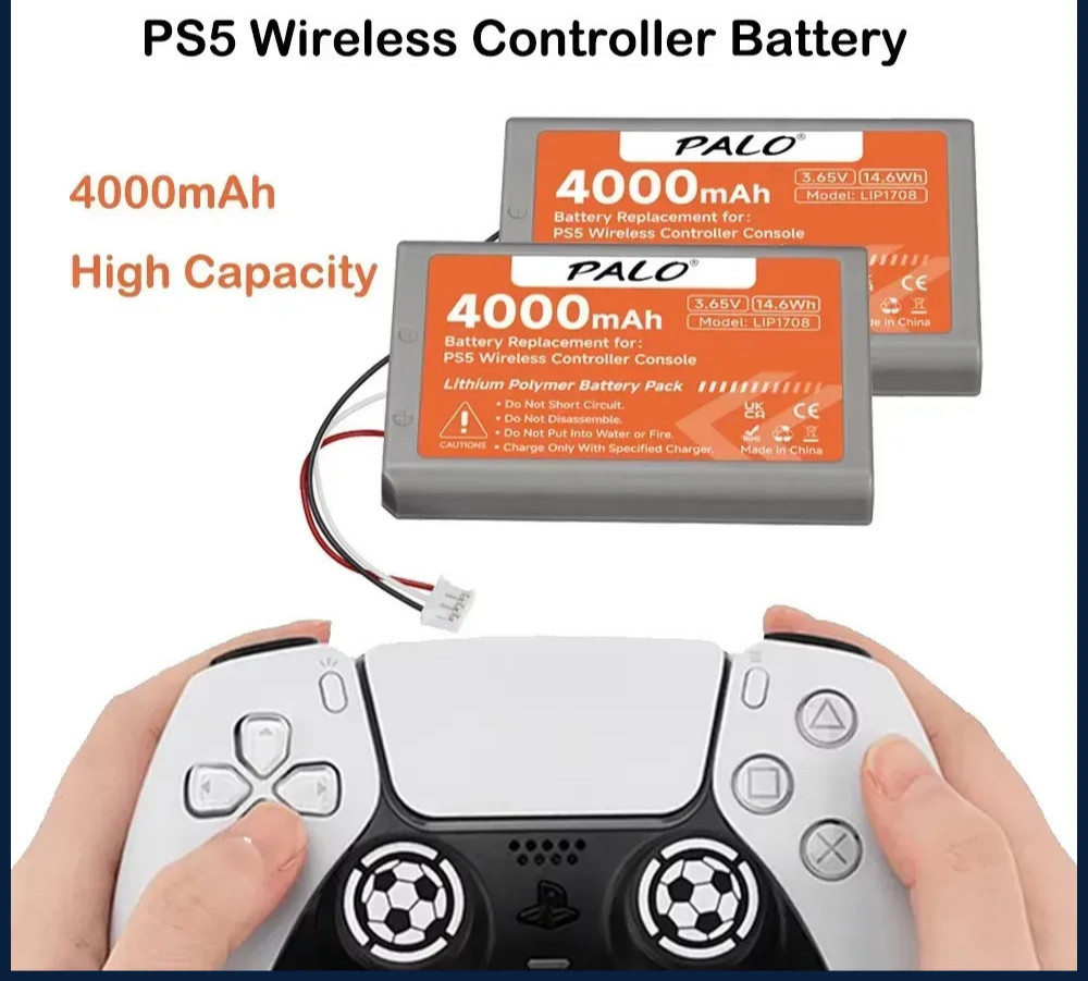 4000mAh PS 5 Wireless Controller Battery Dualsense LIP1708 CFI-ZCT1W CFI-ZCT1J