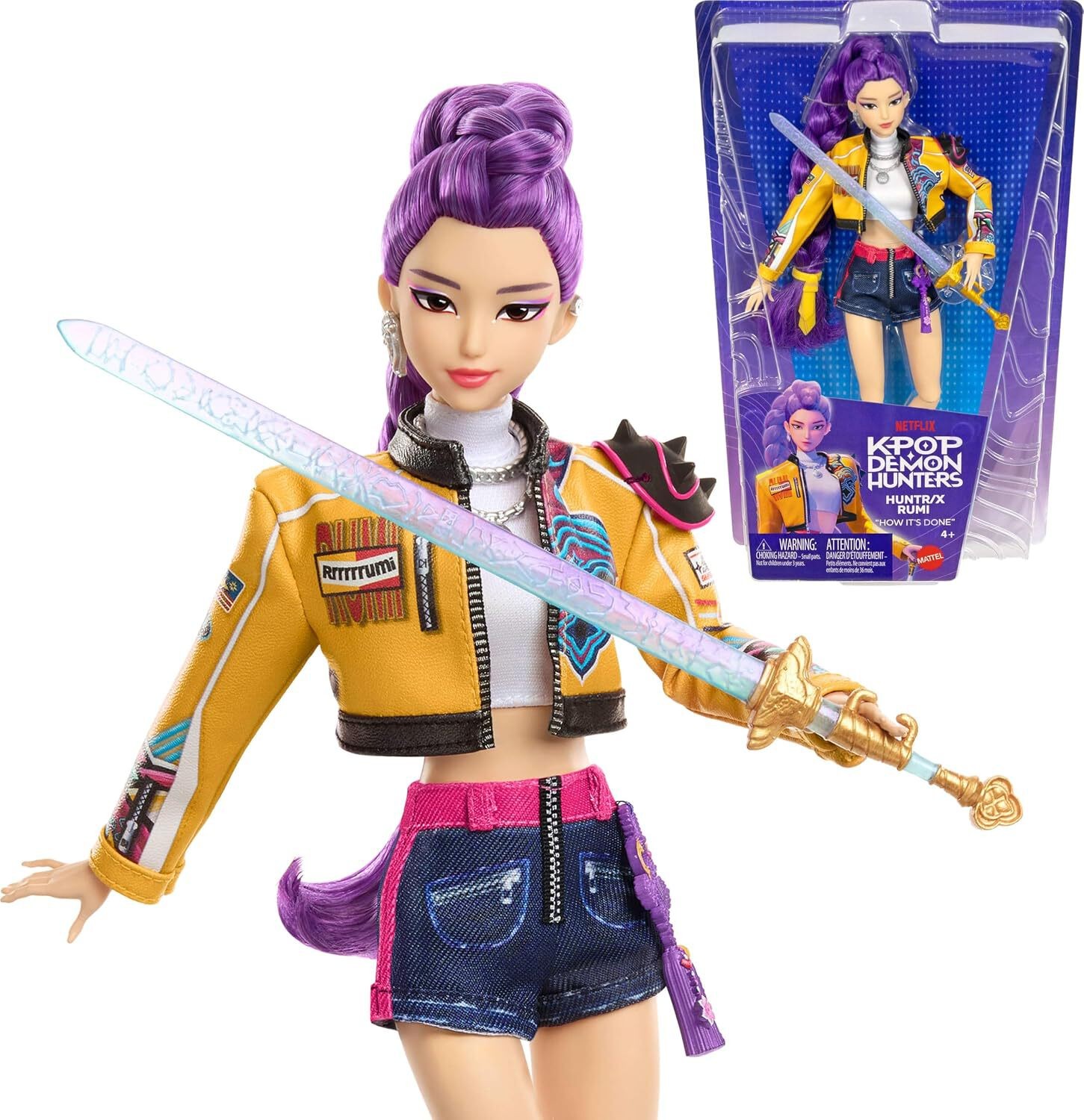 KPop Demon Hunters HUNTR/X Rumi Fashion Doll – “How It’s Done” Stage Edition