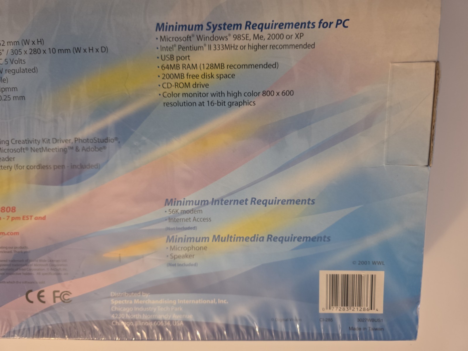 NEW SEALED 2001 COOL-ICAM CI-285 INTERACTIVE Digital IMAGING CREATIVITY PAD KIT