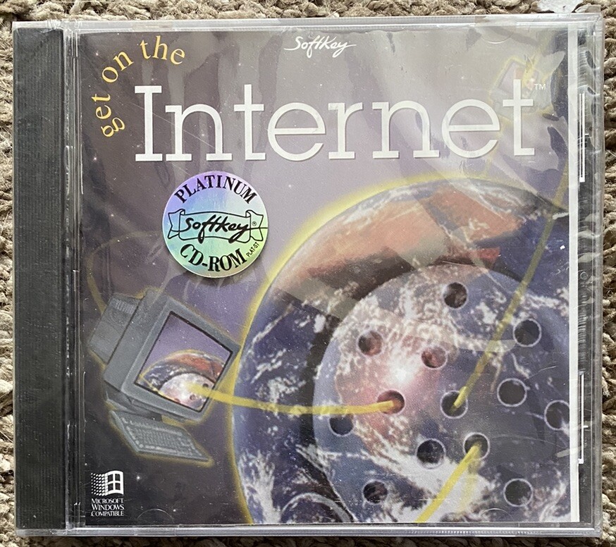 SEALED 1995 Softkey “Get On the Internet” NETCOM Netcruiser CD-ROM - Windows #4