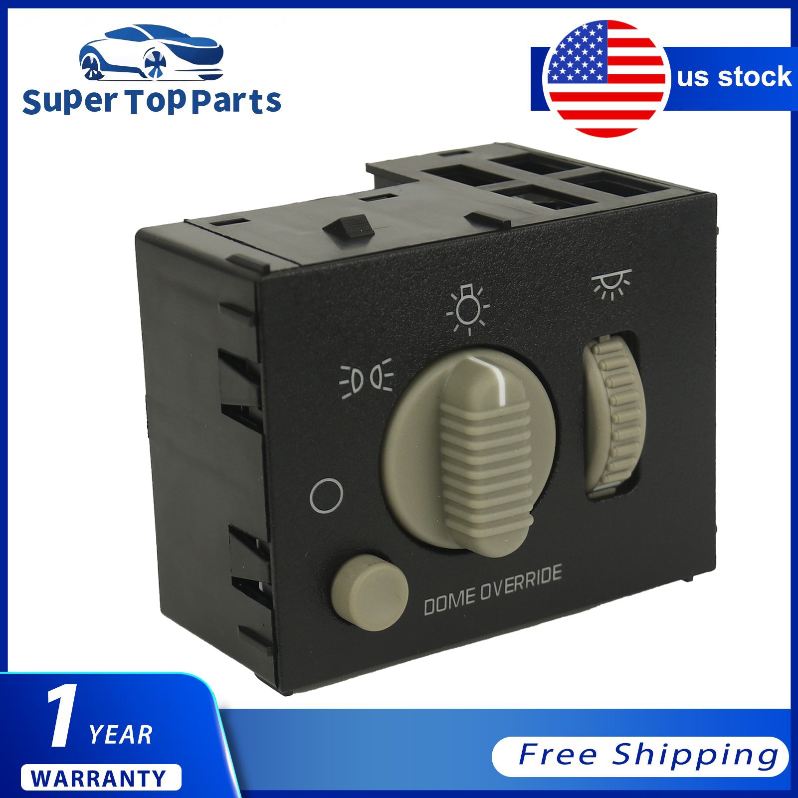 15755595 Headlight Headlamp Switch For 99-02 Chevy Silverado 1500 GMC Sierra