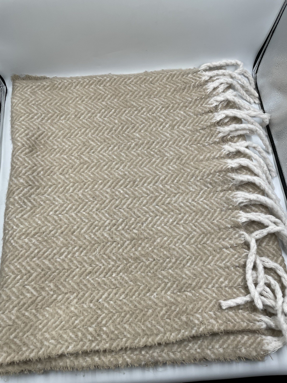 American Eagle Herringbone Oversized Scarf